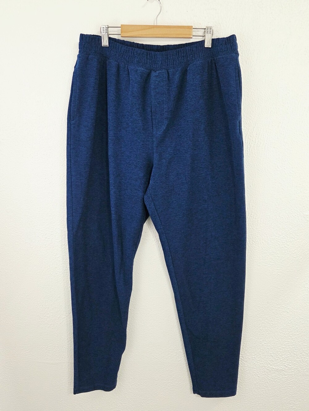 Beyond Yoga Men's Spacedye Take It Easy Pant blue gem heather jogger size XL
